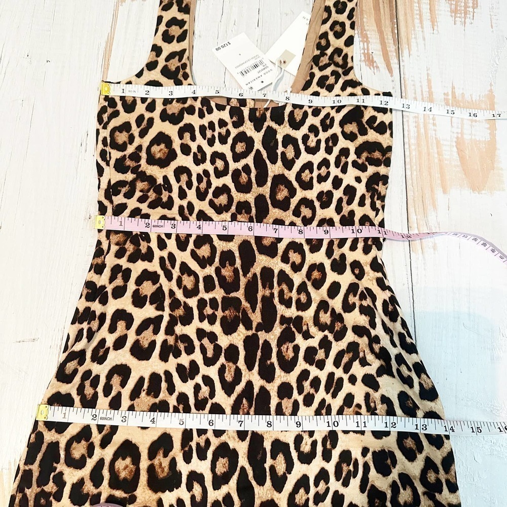 Good American Button Front Leopard Midi Stretch K… - image 8